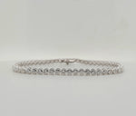 Load image into Gallery viewer, 14K White Gold 1.87ct Bezel Set Diamond Tennis Bracelet