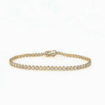 Load image into Gallery viewer, 14K Yellow Gold 1.53ct Diamond Tennis Bracelet