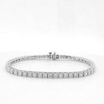 Load image into Gallery viewer, 14k White Gold 6.57ct Diamond Tennis Bracelet