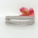 Load image into Gallery viewer, 18k White Gold 6.36 Carat Bangle