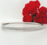 Load image into Gallery viewer, 18k White Gold 3.00 Carat Bangle