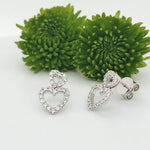 Load image into Gallery viewer, 18k White Gold 0.58 Carat Earrings