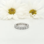 Load image into Gallery viewer, 14k White Gold 3.38 Carat Wedding Band