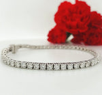 Load image into Gallery viewer, 14k White Gold 5.23 Carat Tennis Bracelet