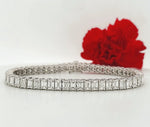 Load image into Gallery viewer, 18k White Gold 13.91 Carat Tennis Bracelet