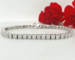 Load image into Gallery viewer, 14k White Gold 7.00 Carat Tennis Bracelet