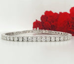 Load image into Gallery viewer, 14k White Gold 9.19 Carat Tennis Bracelet