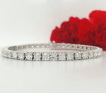 Load image into Gallery viewer, 14k White Gold 10.41 Carat Tennis Bracelet