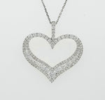 Load image into Gallery viewer, 18k White Gold 1.02 Carat Pendant