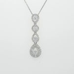 Load image into Gallery viewer, 18k White Gold 0.94 Carat Pendant