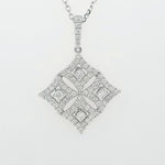 Load image into Gallery viewer, 18k White Gold 0.86 Carat Pendant