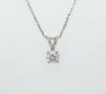 Load image into Gallery viewer, 14k White Gold 0.74 Carat Pendant