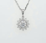 Load image into Gallery viewer, 18k White Gold 0.88 Carat Pendant