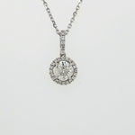 Load image into Gallery viewer, 18k White Gold 0.62 Carat Pendant
