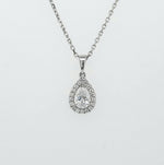 Load image into Gallery viewer, 18k White Gold 0.36 Carat Pendant