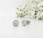 Load image into Gallery viewer, 18k White Gold 0.73 Carat Earrings