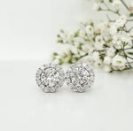 Load image into Gallery viewer, 18k White Gold 2.98 Carat Earrings