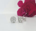 Load image into Gallery viewer, 14k White Gold 1.30 Carat Earrings