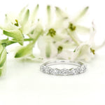 Load image into Gallery viewer, 18k White Gold 0.66 Carat Wedding Band