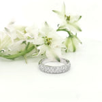 Load image into Gallery viewer, 18k White Gold 0.73 Carat Wedding Band