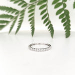 Load image into Gallery viewer, 18k White Gold 0.31 Carat Wedding Band