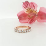 Load image into Gallery viewer, 18k Rose Gold 1.02 Carat Wedding Band