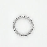 Load image into Gallery viewer, 14k White Gold 1.00 Carat Black and White Diamond Eternity Wedding Band
