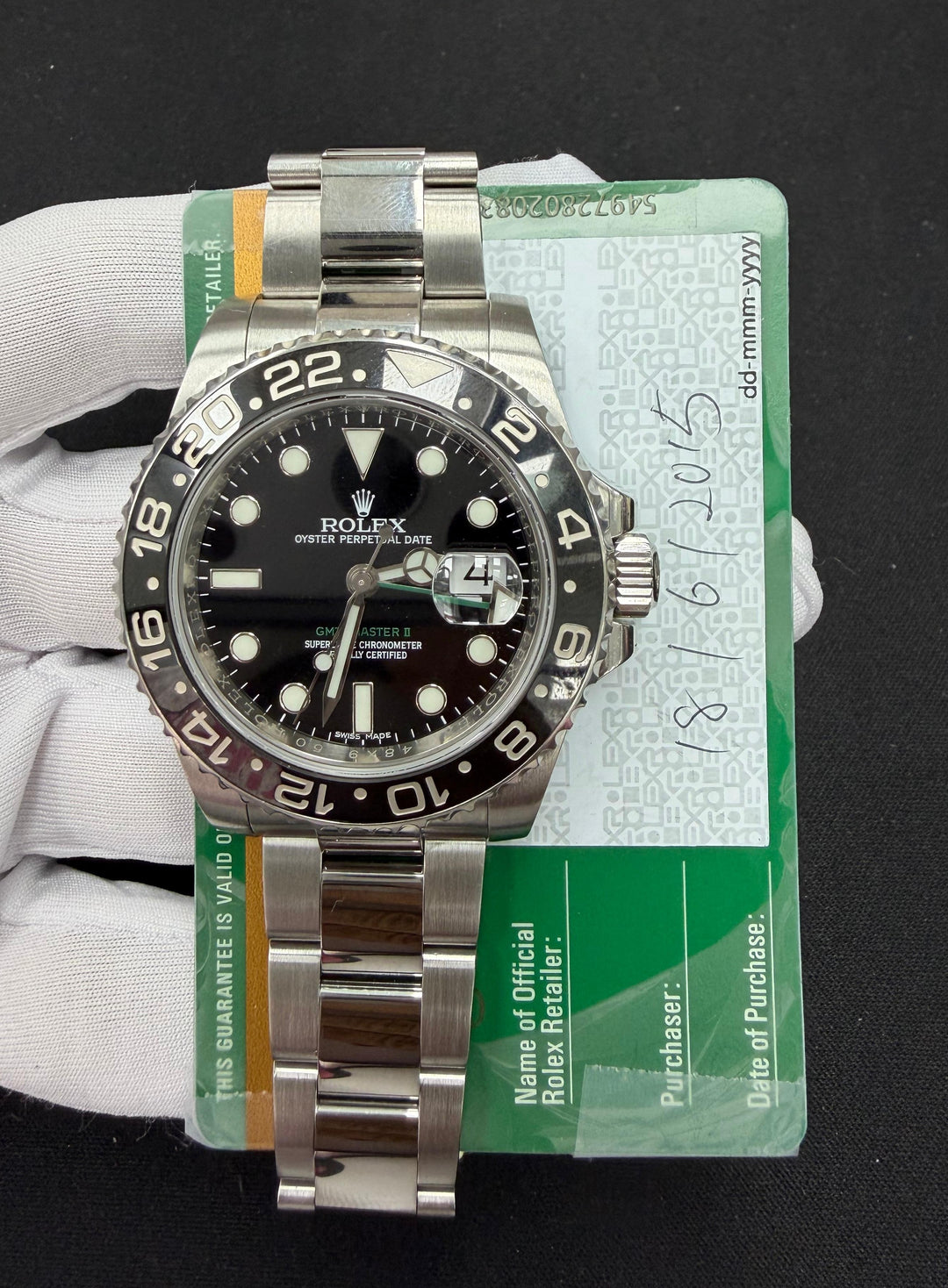 ROLEX GMT MASTER II 116710LN