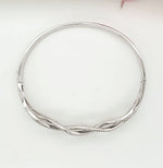 Load image into Gallery viewer, 14k White Gold 3.75 Carat Bangle
