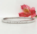 Load image into Gallery viewer, 18k White Gold 2.87 Carat Bangle

