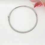 Load image into Gallery viewer, 14k White Gold 1.25 Carat Bangle
