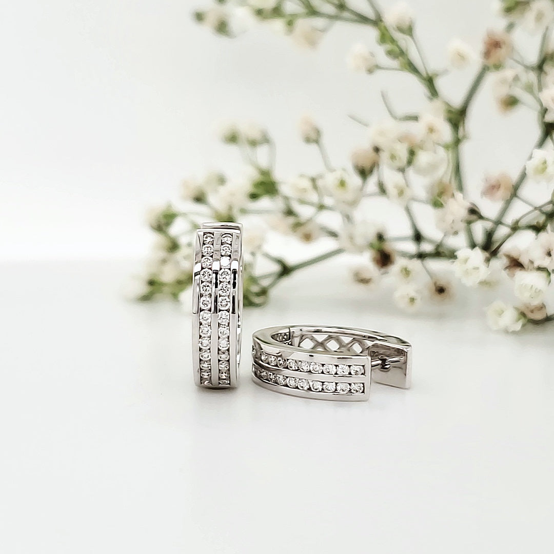 18k White Gold 0.33 Carat Earrings