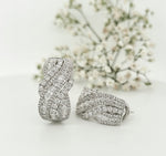 Load image into Gallery viewer, 18k White Gold 3.58 Carat Earrings
