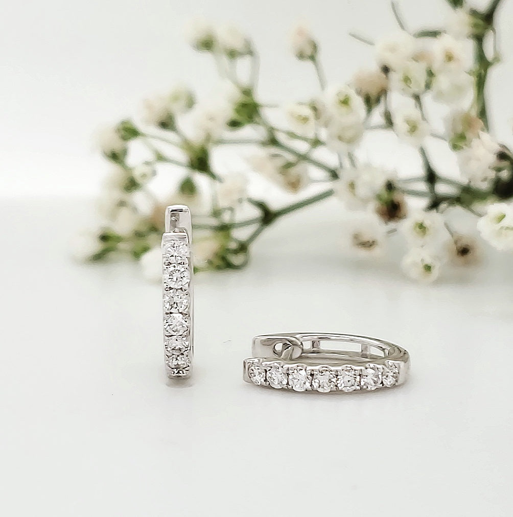 18k White Gold 0.30 Carat Earrings
