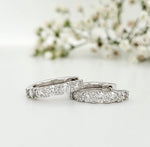 Load image into Gallery viewer, 18k White Gold 0.85 Carat Earrings
