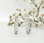 Load image into Gallery viewer, 18k White Gold 0.85 Carat Earrings
