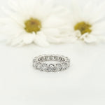 Load image into Gallery viewer, 14k White Gold 3.97 Carat Wedding Band
