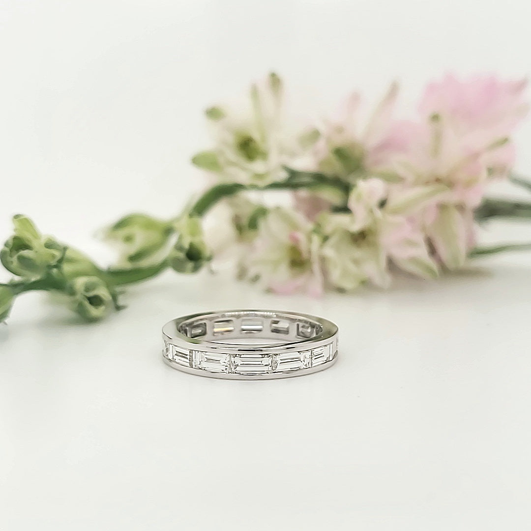 18k White Gold 2.31 Carat Wedding Band