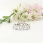 Load image into Gallery viewer, 14k White Gold 6.92 Carat Wedding Band
