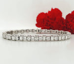 Load image into Gallery viewer, 18k White Gold 11.38 Carat Tennis Bracelet
