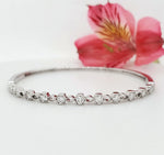 Load image into Gallery viewer, 18k White Gold 1.04 Carat Bangle
