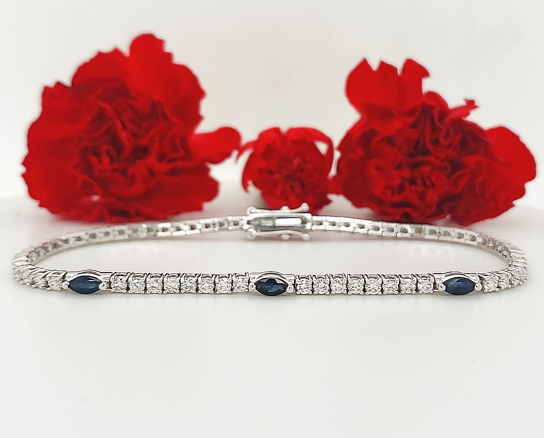 18k White Gold 1.50 Carat Bracelet 