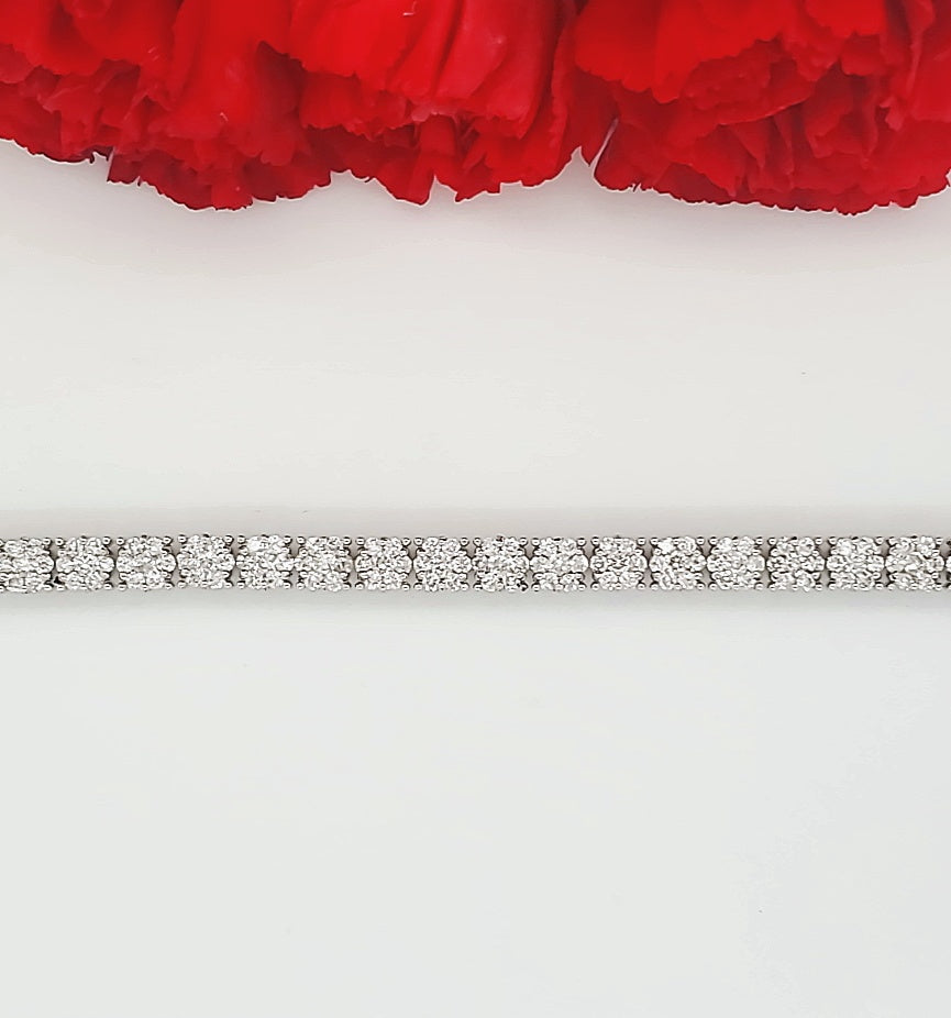 18k White Gold 4.10 Carat Bracelet