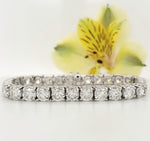 Load image into Gallery viewer, 14k White Gold 21.50 Carat Tennis Bracelet
