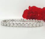 Load image into Gallery viewer, 14k White Gold 10.25 Carat Tennis Bracelet
