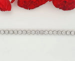 Load image into Gallery viewer, 14k White Gold 10.25 Carat Tennis Bracelet
