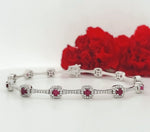 Load image into Gallery viewer, 18k White Gold 2.97 Carat Bracelet 
