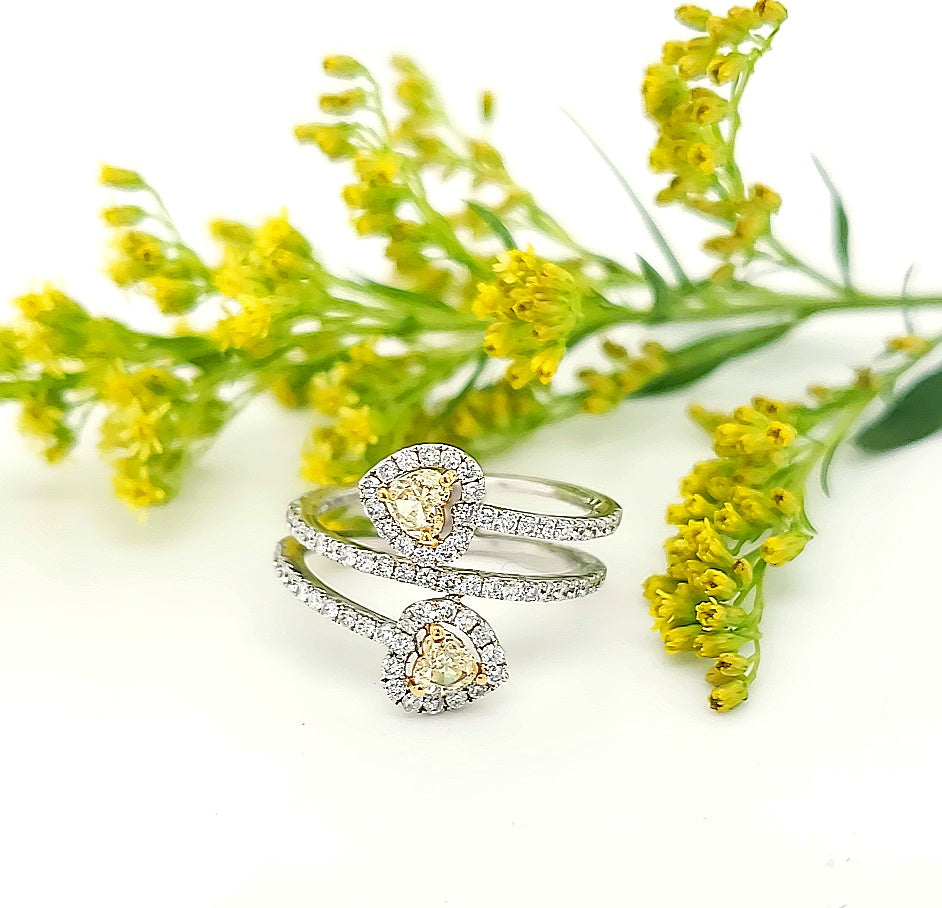 18k White Gold 1.15 Carat Fashion Ring