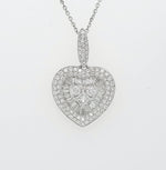 Load image into Gallery viewer, 18k White Gold 1.50 Carat Pendant
