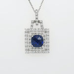 Load image into Gallery viewer, 18k White Gold 3.12 Carat Pendant
